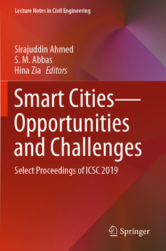 Couverture de l’ouvrage Smart Cities—Opportunities and Challenges