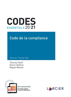 Couverture de l’ouvrage Code essentiel - Code de la compliance