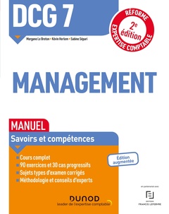 Couverture de l’ouvrage DCG 7 Management - Manuel - 2e éd.