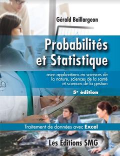 Couverture de l'ouvrage Probabilités et statistique avec applications en sciences de la nature, sciences de la santé et sciences de la gestion  + brochure (5° Éd.) package