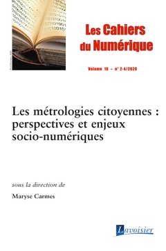 Cover of the book Les métrologies citoyennes : perspectives et enjeux socio-numériques