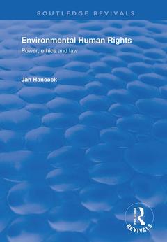 Couverture de l’ouvrage Environmental Human Rights