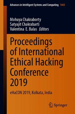 Cover of the book Proceedings of International Ethical Hacking Conference 2019