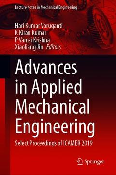 Couverture de l’ouvrage Advances in Applied Mechanical Engineering