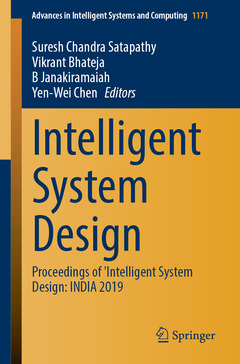 Couverture de l’ouvrage Intelligent System Design