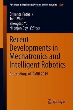 Cover of the book Recent Developments in Mechatronics and Intelligent Robotics