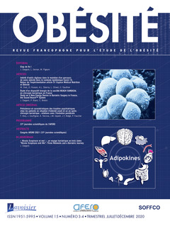 Couverture de l’ouvrage Obésité. Vol. 15 N° 3-4 - Septembre-Décembre 2020