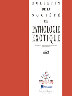 Cover of the book Bulletin de la Société de pathologie exotique Vol. 113 N° 5 - Décembre 2020