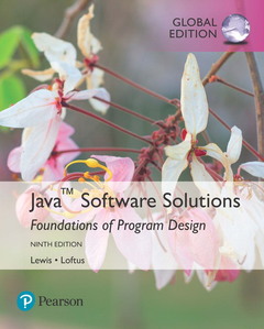 Couverture de l’ouvrage Java Software Solutions, Global Edition