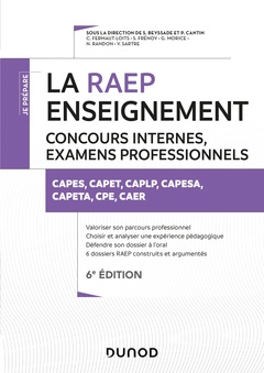 Couverture de l’ouvrage La Raep enseignement - 6e éd. Concours internes, examens professionnels