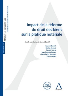 Couverture de l’ouvrage Impact de la réforme du droit des biens sur la pratique notariale