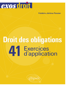 Cover of the book Droit des obligations. 41 exercices d'application