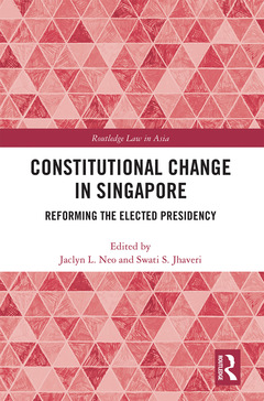 Couverture de l’ouvrage Constitutional Change in Singapore