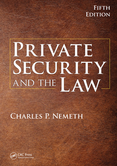 Couverture de l’ouvrage Private Security and the Law