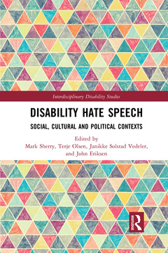Couverture de l’ouvrage Disability Hate Speech