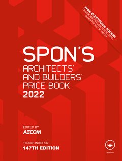 Couverture de l’ouvrage Spon's Architects' and Builders' Price Book 2022