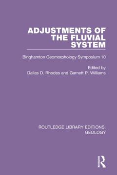 Couverture de l’ouvrage Adjustments of the Fluvial System