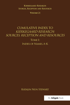 Couverture de l’ouvrage Volume 21, Tome I: Cumulative Index