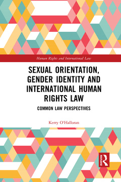 Couverture de l’ouvrage Sexual Orientation, Gender Identity and International Human Rights Law