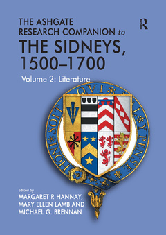 Couverture de l’ouvrage The Ashgate Research Companion to The Sidneys, 1500–1700