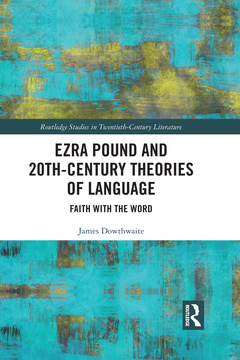 Cover of the book Ezra Pound and 20th-Century Theories of Language