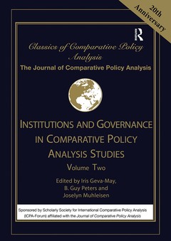 Couverture de l’ouvrage Institutions and Governance in Comparative Policy Analysis Studies