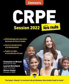 Couverture de l’ouvrage CRPE Pour les Nuls Concours, édition 2022