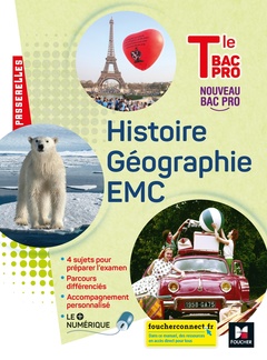 Couverture de l’ouvrage Passerelles - HISTOIRE-GÉOGRAPHIE-EMC - Tle Bac Pro - Éd. 2021 - Livre élève