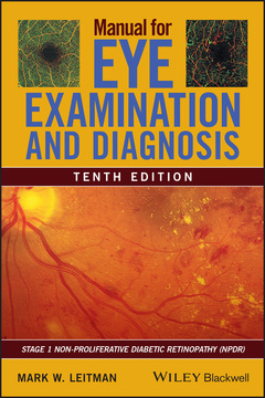 Couverture de l’ouvrage Manual for Eye Examination and Diagnosis