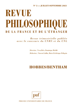 Couverture de l’ouvrage Revue philosophique 2021, t. 146(3)