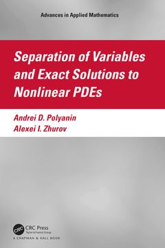 Cover of the book Separation of Variables and Exact Solutions to Nonlinear PDEs