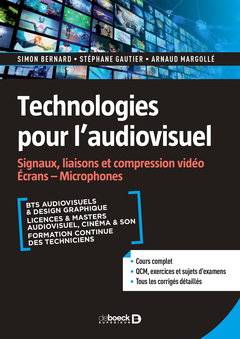 Couverture de l’ouvrage Technologies pour l'audiovisuel