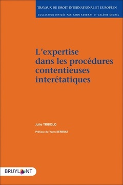 Couverture de l’ouvrage L'expertise dans les procédures contentieuses interétatiques