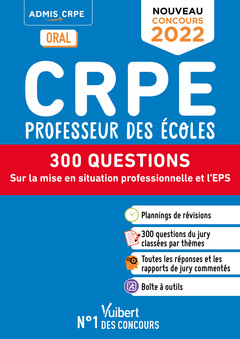 Couverture de l’ouvrage CRPE - Concours de professeur des écoles - 300 questions sur la mise en situation professionnelle et l'EPS