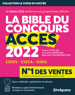 Couverture de l’ouvrage La bible du concours Acces 2022