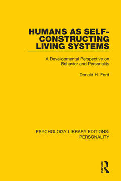Couverture de l’ouvrage Humans as Self-Constructing Living Systems