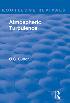 Couverture de l’ouvrage Atmospheric Turbulence