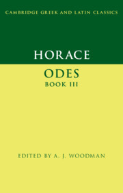 Couverture de l’ouvrage Horace: Odes Book III