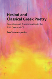 Couverture de l’ouvrage Hesiod and Classical Greek Poetry
