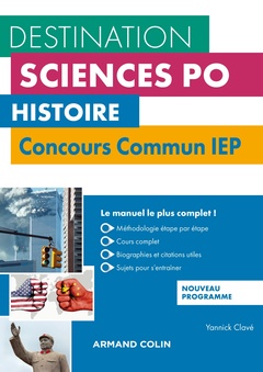 Couverture de l’ouvrage Histoire - Concours commun IEP - 3e éd.