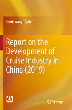 Couverture de l’ouvrage Report on the Development of Cruise Industry in China (2019)