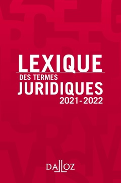Couverture de l’ouvrage Lexique des termes juridiques 2021-2022 29ed