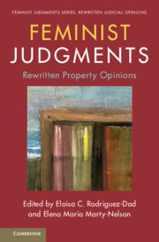 Couverture de l’ouvrage Feminist Judgments: Rewritten Property Opinions