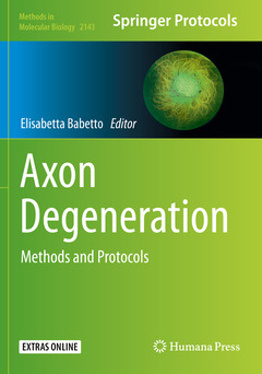 Couverture de l’ouvrage Axon Degeneration