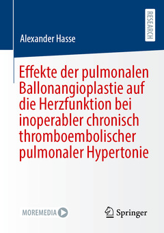 Couverture de l’ouvrage Effekte der pulmonalen Ballonangioplastie auf die Herzfunktion bei inoperabler chronisch thromboembolischer pulmonaler Hypertonie