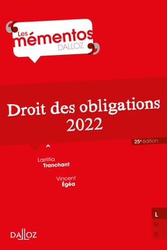 Cover of the book Droit des obligations 2022 25ed