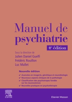 Couverture de l’ouvrage Manuel de psychiatrie