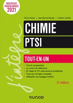 Couverture de l’ouvrage Chimie PTSI - Tout-en-un - 2e éd.