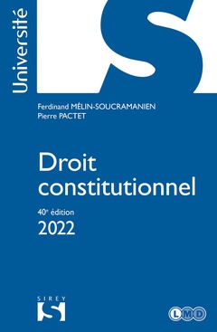 Cover of the book Droit constitutionnel 40ed