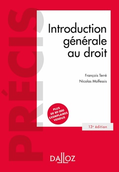 Cover of the book Introduction générale au droit 13ed